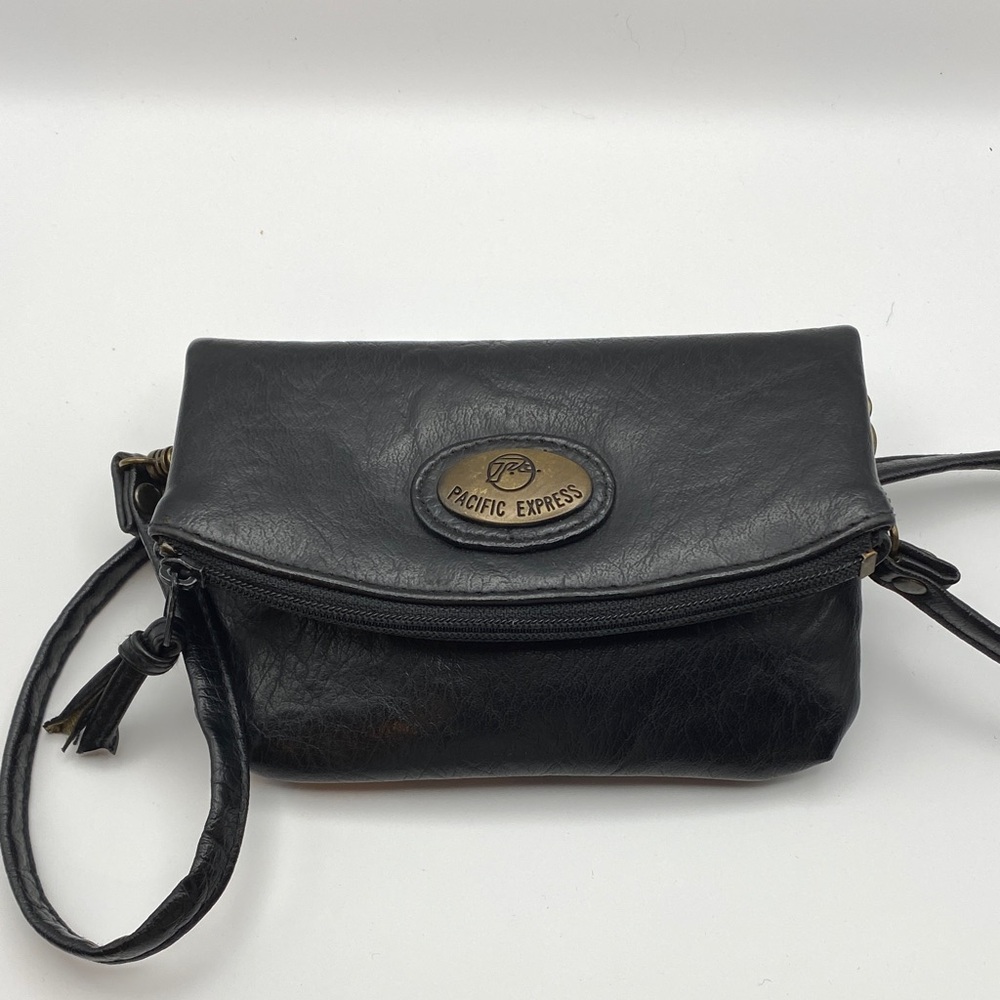 Black Leather Crossbody Bag